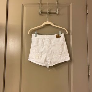 American Eagle White Jean Shorts, Size 4